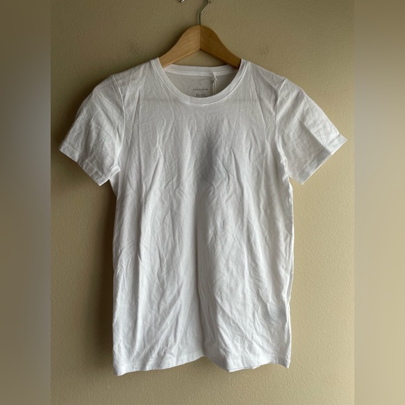 New Everlane Women Organic Cotton Tee Shirt White Size Small - Picture 1 of 8